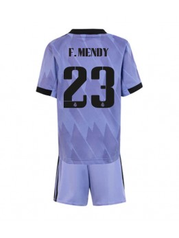 Real Madrid Ferland Mendy #23 Auswärts Trikotsatz für Kinder 2022-23 Kurzarm (+ Kurze Hosen)